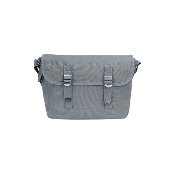 Musette en toile gris 100% coton style US 10L 32 × 12 × 24 cm
