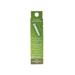 Brosse à dents de voyage pliable BCB Poignée hygiénique : la brosse se replie dans son manche
