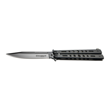Couteau papillon Balisong All Black Böker Magnum — Lame 95 mm acier 440A