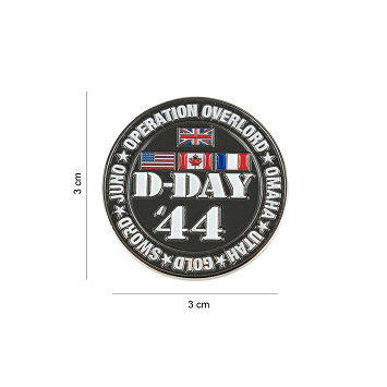 Badge D-Day 44 Pin's 5 Beaches plages Utah, Omaha, Gold, Juno et Sword