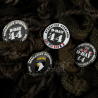 Badge D-Day 44 Pin's 5 Beaches — Insigne métal plages du Débarquement
