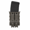 porte-chargeur FLEX-RS vert de dos, nervures latérales et passage de sangle MOLLE.