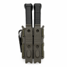 porte-chargeur FLEX-RS, vert profil droit, nervures latérales et passage de sangle MOLLE.