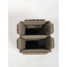 porte-chargeur double 9mm open top, détail rétention interne, insertion rapide