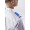 Chemise de cérémonie Blanche DMB — Manches longues, sans velcro, plis Watteau