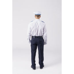 Chemise de cérémonie Blanche DMB — Manches longues, sans velcro, plis Watteau