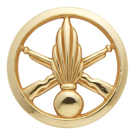 Insigne de béret Infanterie Or — Métal Armée française