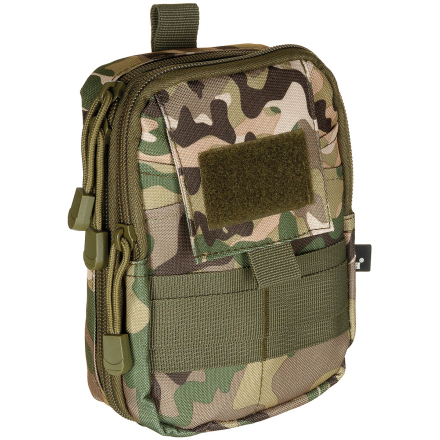 Pochette EDC MOLLE MFH — vue 3/4 avant, noire