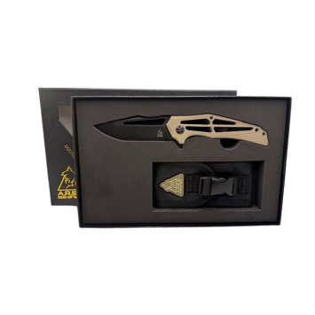 Couteau KARACAL ARES Lame acier 420 : inox simple à entretenir, adaptée aux coupes utilitaires.
