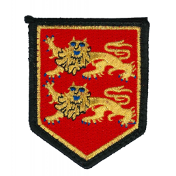 Écusson brodé Haute-Normandie velcro forme blason de bras gendarmerie