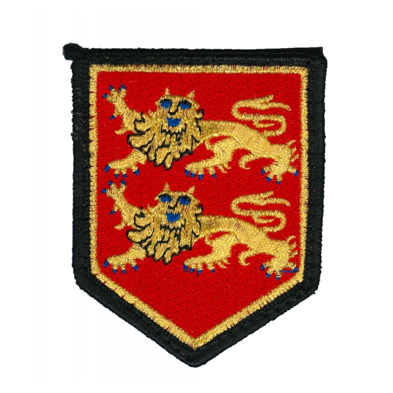 Écusson brodé Haute-Normandie velcro forme blason de bras gendarmerie