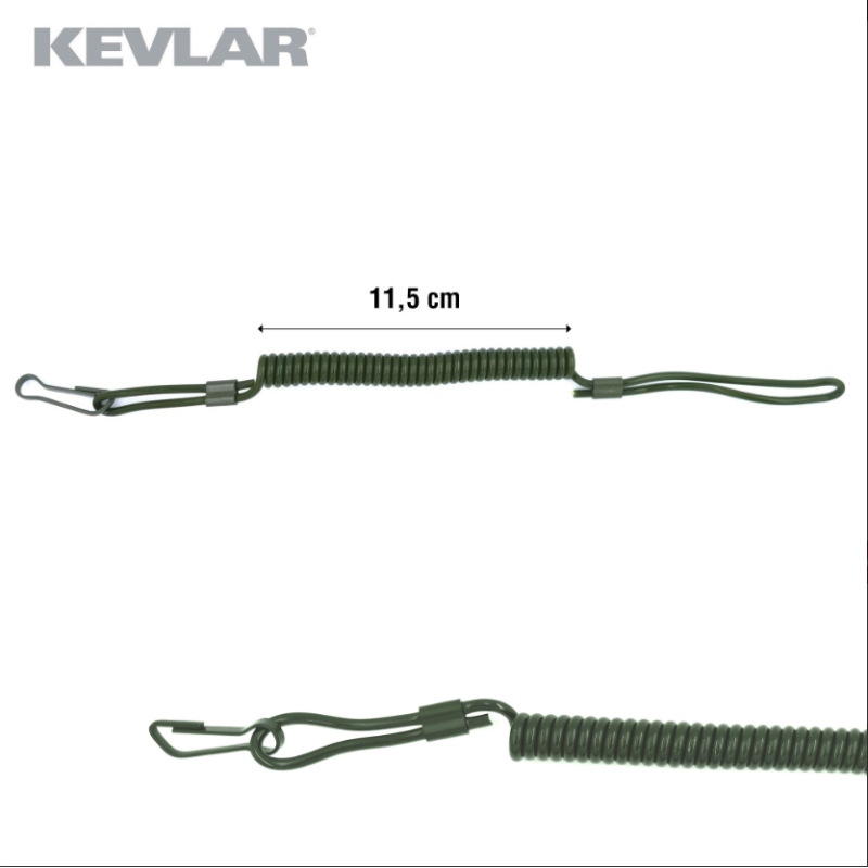 Dragonne Kevlar réglementaire diamètre : 3,5 mm.