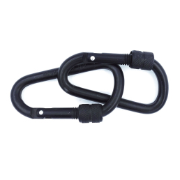 Mousquetons aluminium noir 6 cm OPEX vendus par lot de 2 léger, discret, simple à transporter.
