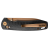 Couteau pliant Trivisa Dragonfly-CG Crossbar Lock : verrouillage ambidextre pratique sur un couteau pliant.