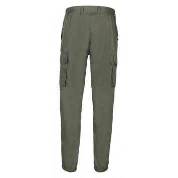 Pantalon F2 Treillis satin Vert  Zip, renforts genoux, bas élastiqués, CityGuard