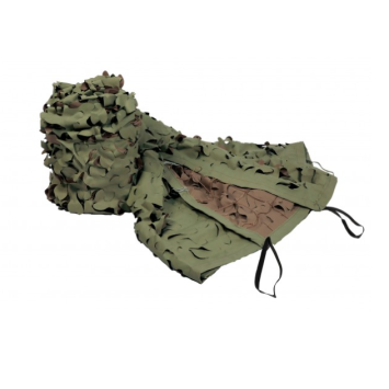Filet camo cordé kaki marron 1.5x3m traitement anti-UV pour l'utilisation en extérieur