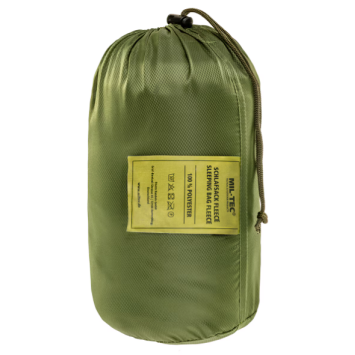 Sac à viande polaire MIL-TEC en forme momie, conçu comme doublure de sac de couchage et utilisable seul comme couchage léger