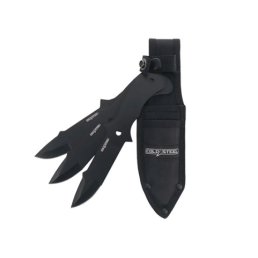 Lot de 3 couteau de lancer cold steel avec étui