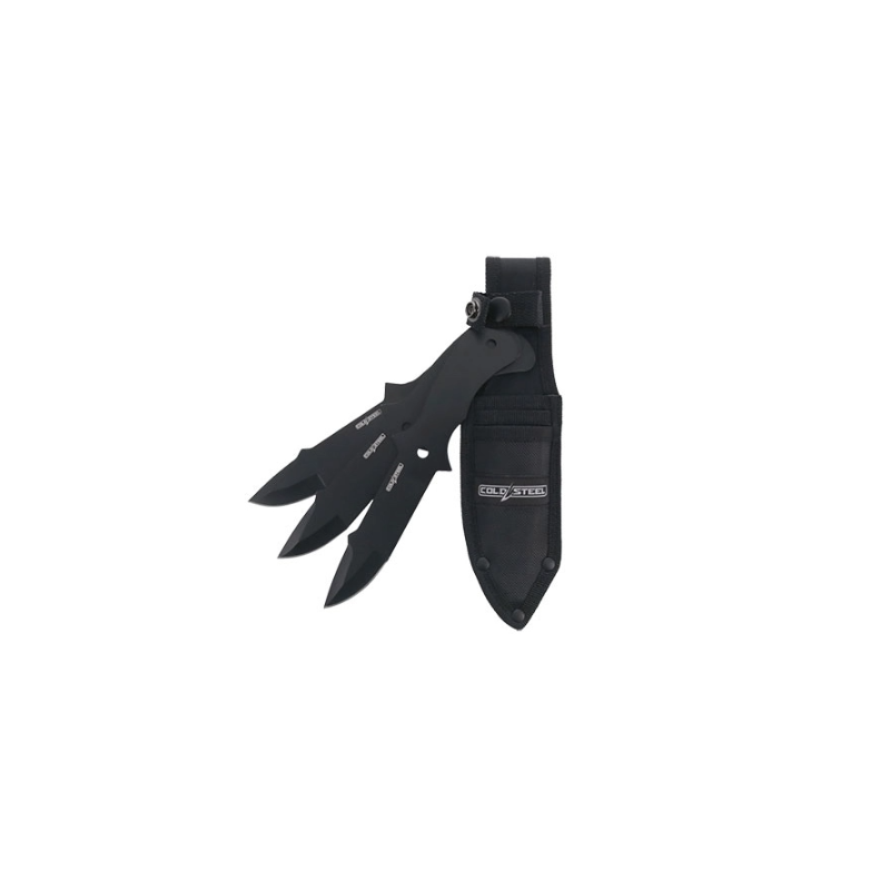 Lot de 3 couteau de lancer cold steel avec étui