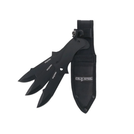 Lot de 3 couteau de lancer cold steel avec étui