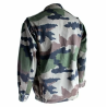 Veste treillis F2 camouflage CE occasion boutons protégés sous rabat