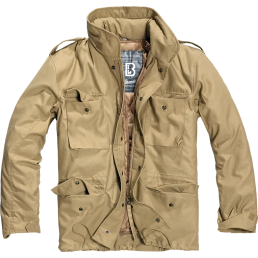 Veste M65 Classic BRANDIT Doublure amovible, capuche col look field jacket, usage 3 saisons