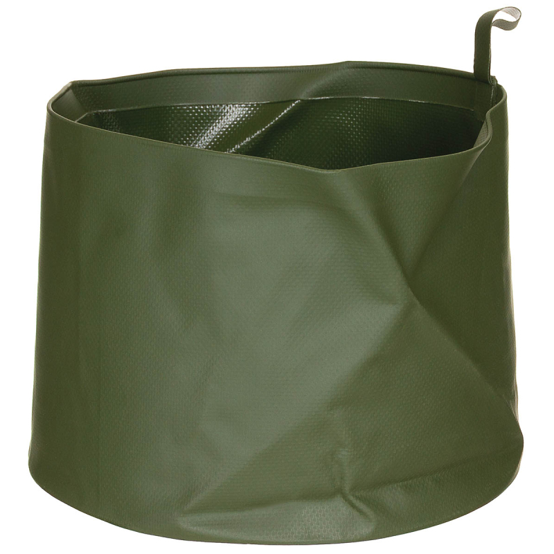 Cuvette pliable verte d'origine armée néerlandaise, pratique pour le bivouac