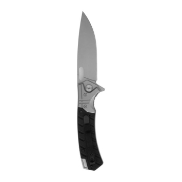 Lame acier 420, finition satin, Manche G10