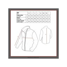 bombers MA1 guide des tailles, mesures poitrine et longueur de manche