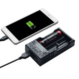 Chargeur pour 2 batteries rechargeables Klarus K2