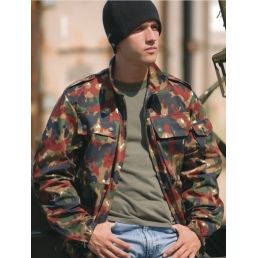 Veste militaire armée Suisse légère M83 portée