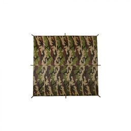Bâche de terrain 2 x 2 m Ultra-light Ripstop Camouflage CE plat