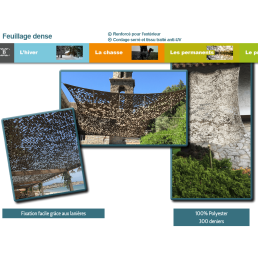 Filet de camouflage et d'ombrage 3m x 3m photo