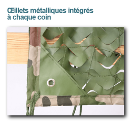 Filet de camouflage et d'ombrage 4m x 3m 