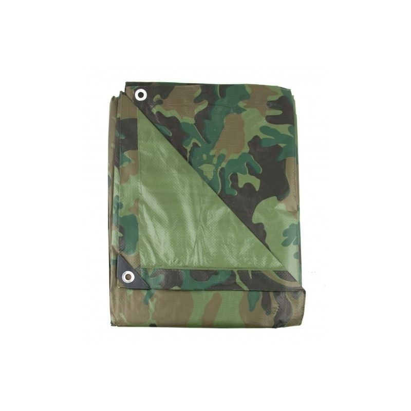 Bache Camouflage 3,6x5 m - TECPLAST 150CM - Haute Qualité - Bache