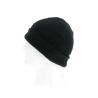bonnet polaire noir 100% polyester vue de profil