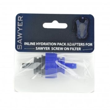 Adaptateur SAWYER IN-LINE Permet de placer le filtre directement sur le tuyau d’hydratation.