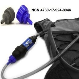 Adaptateur SAWYER IN-LINE Permet de placer le filtre directement sur le tuyau d’hydratation.