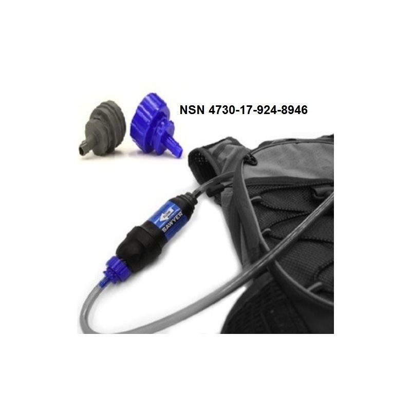 Adaptateur SAWYER IN-LINE Permet de placer le filtre directement sur le tuyau d’hydratation.