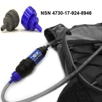 Adaptateur SAWYER IN-LINE Permet de placer le filtre directement sur le tuyau d’hydratation.
