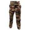 pantalon treillis f2 ripstop camouflage ce, vue de face, poches cargo et bas de jambe élastiqués