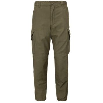 pantalon militaire autrichien ripstop vert olive, vue de face, poches cargo à rabat, bas de jambe à serrage élastique