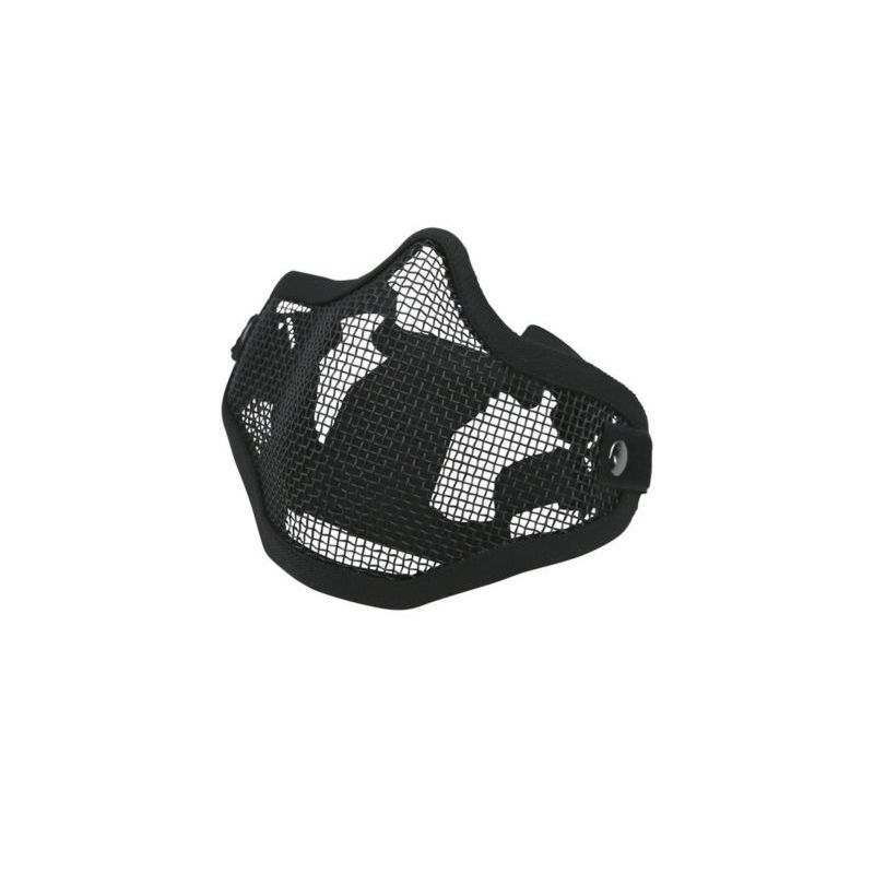 Masque grillagé Airsoft – Protection visage métallique respirante NOIR