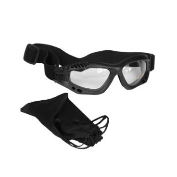 Lunettes tactiques non teintées noires pas cher