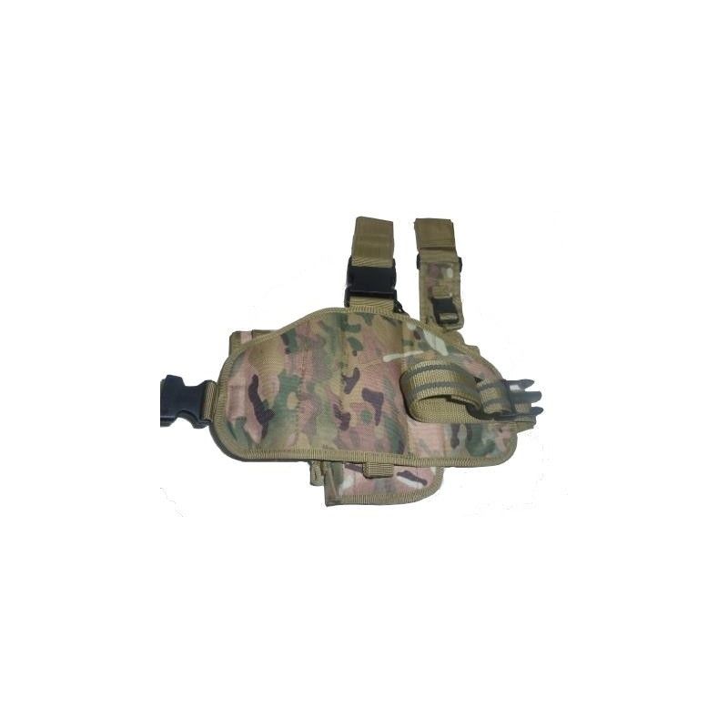 Holster de cuisse multicam 1 sangle vue de dos