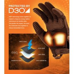 Gants Mechanix M-PACT 3 noir protection confort