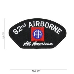 Écusson 82nd AIRBORNE Rouge Thermocollant