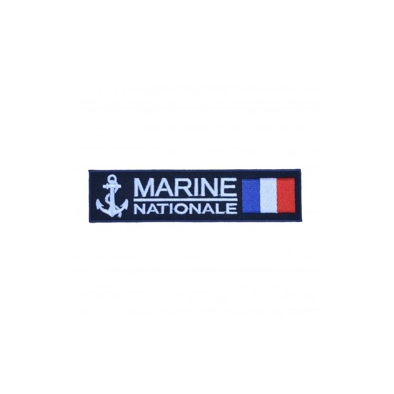 Écusson Marine Nationale Drapeau français brodé