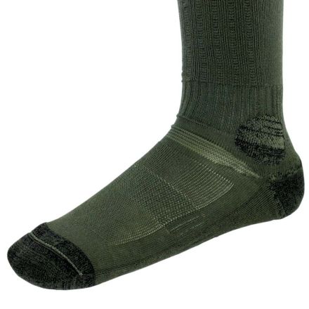 chaussettes coolmax armée française vert olive, vue de trois quarts, mi-hautes