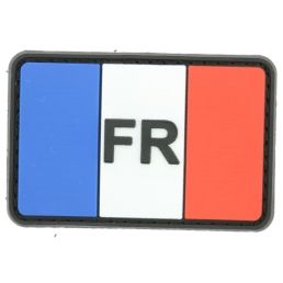 écusson pvc france tricolore 5,5*3,5 velcro